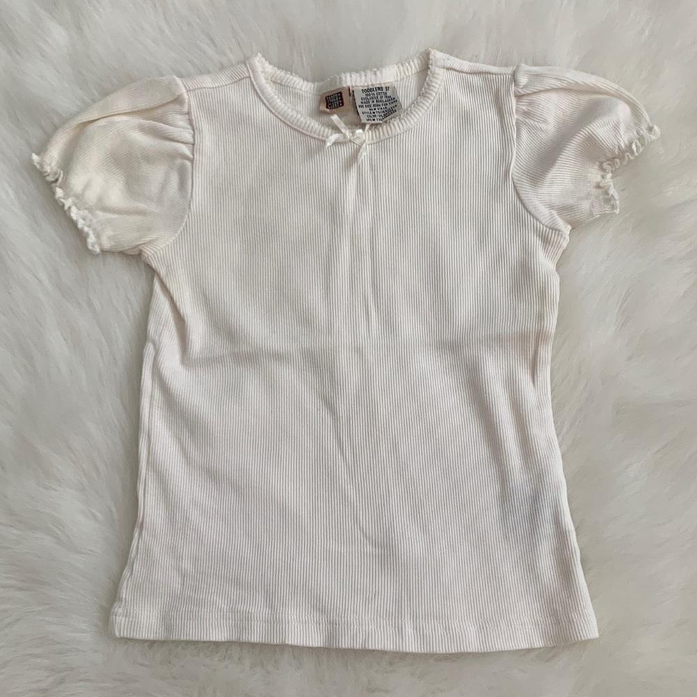 Faded Glory White Short Sleeve Tee 100% Cotton